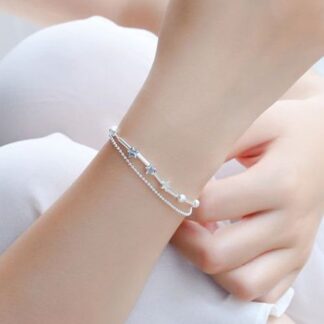 bracelet etoiles argent