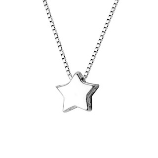 collier etoile minimaliste argent