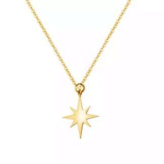 Collier pendentif petite etoile en acier inoxydable