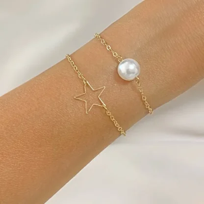 bracelet perle etoile pour femme